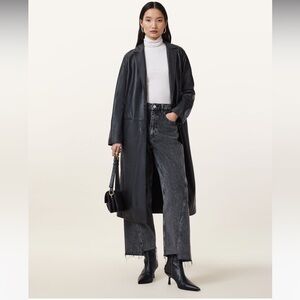 All Saints Leather Coat